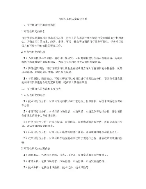 可研与工程方案设计关系
