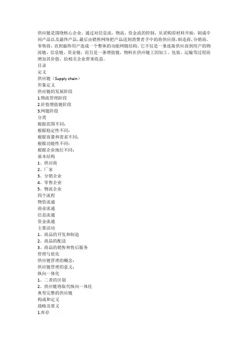 供应链百度百科
