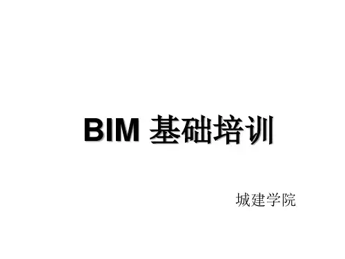 BIM 培训ppt课件