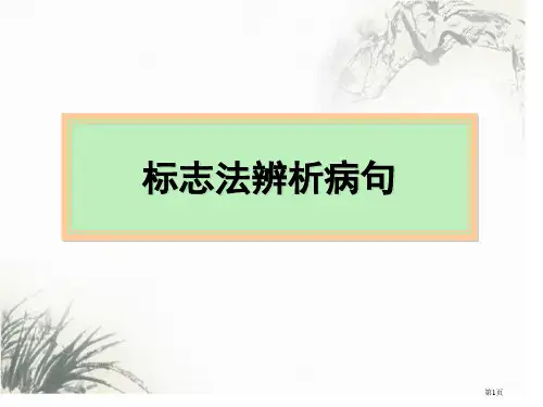 标志法快速辨析病句(17望)市公开课一等奖省赛课微课金奖PPT课件