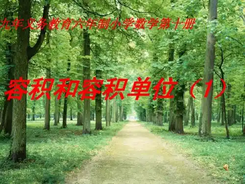 容积和容积单位1