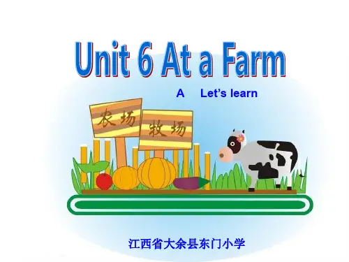 三年级上册英语课件-Unit4  We love animals-人教(PEP)(2014秋)  (6(共32张PPT)