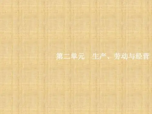 高三政治一轮复习第二单元生产劳动与经营4生产与经济制度名师课件新人教版必修