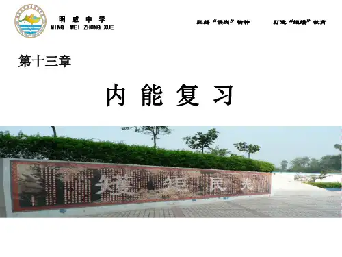 人教版九年级全一册物理《第十三章 内能复习课》(一等奖课件) (63)