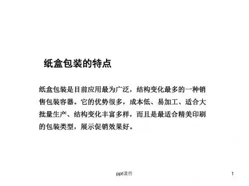各种新型纸盒结构大全  ppt课件