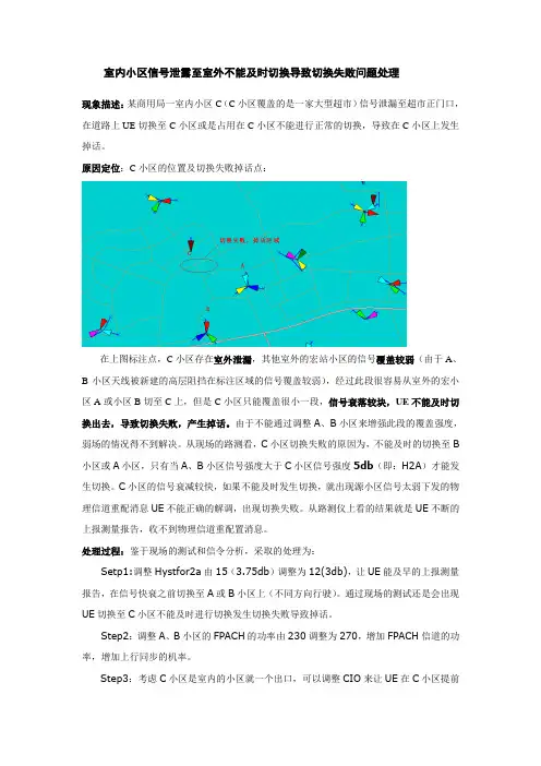 室内小区信号泄露至室外不能及时切换导致切换失败问题处理