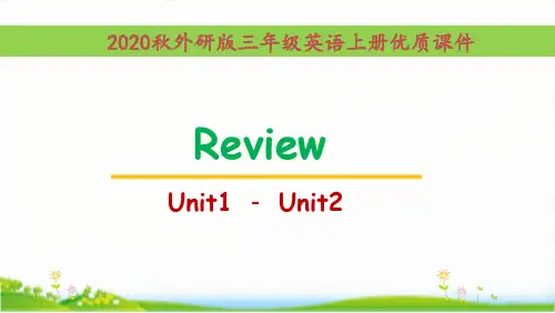 外研版[三起点]英语三年级上册ReviewModule单元全套课件