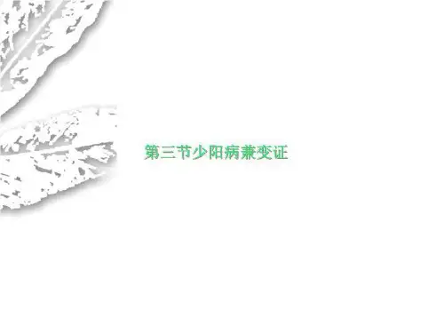 第三节少阳病兼变证