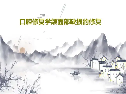 口腔修复学颌面部缺损的修复79页PPT