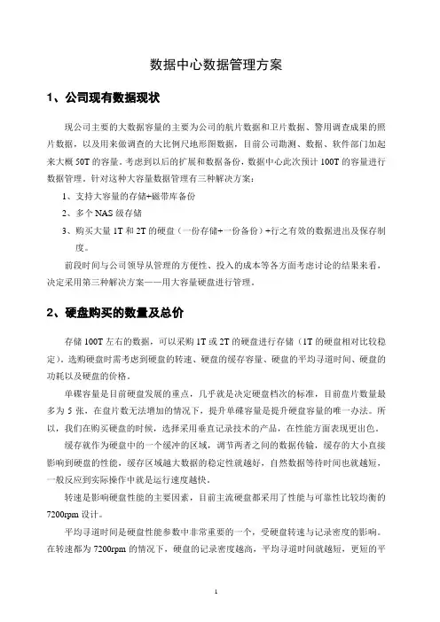数据管理方案