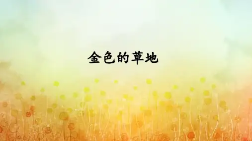 统编版三年级语文上册16.《金色的草地 》课件(共26张PPT)