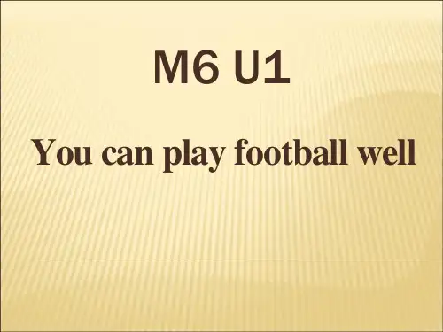 《You can play football well》PPT课件2