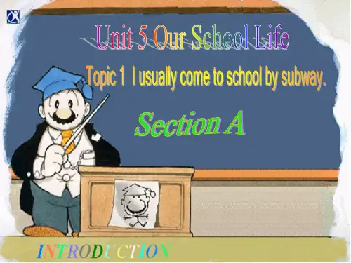最新仁爱版英语七年级下册Unit 5 Topic 1课件(Section A)1：I usually come to school by subway