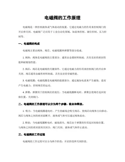 电磁阀的工作原理