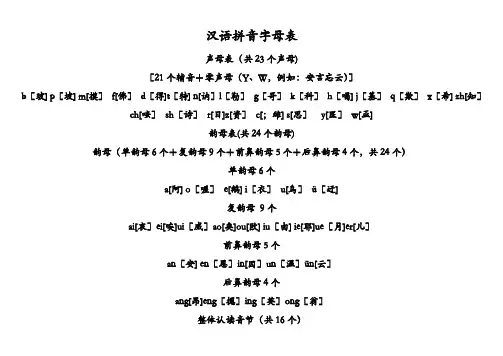 汉语拼音字母表-四线格书写(A4直接打印)96912