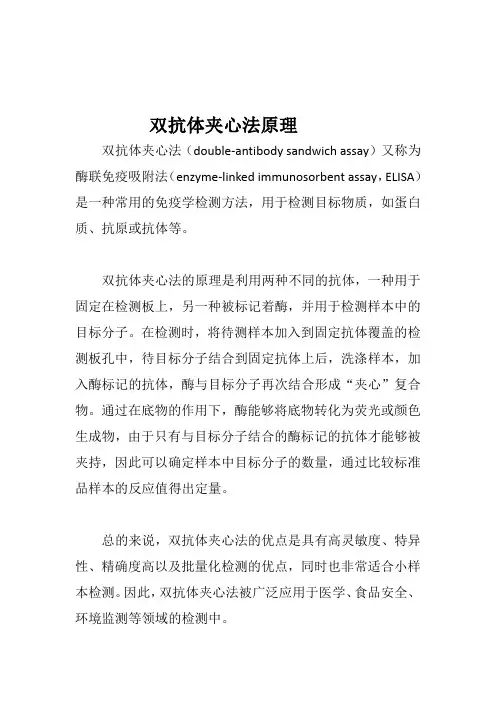 双抗体夹心法原理