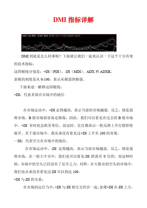 研判股票趋势最佳指标：DMI指标详解