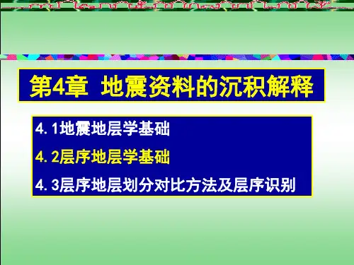地震资料解释 12地震资料的沉积解释学生