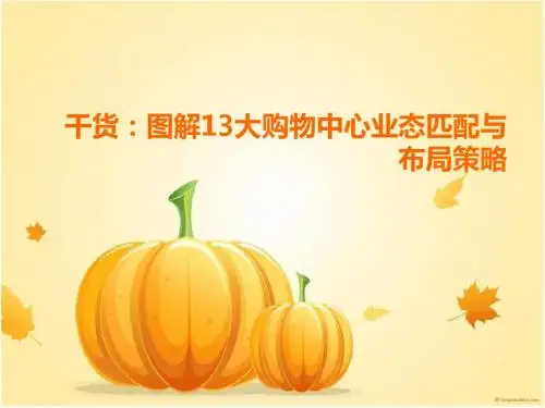 干货：图解13大购物中心业态匹配与布局策略
