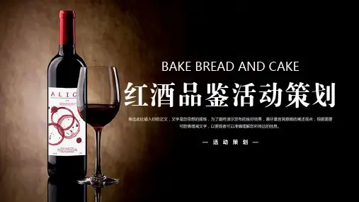 大气红酒品鉴活动策划PPT模板