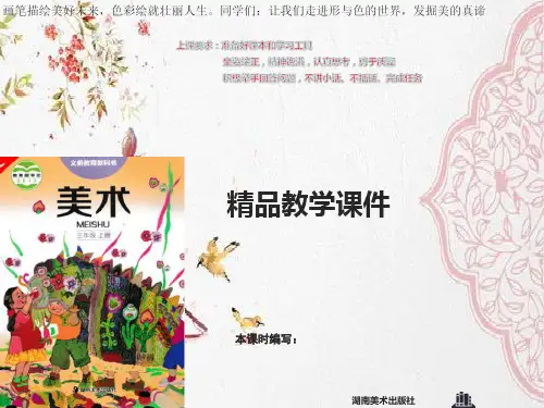 湘美小学美术三年级上册10课花手帕课件
