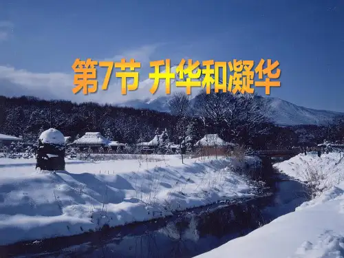 《升华与凝华》PPT-完美版