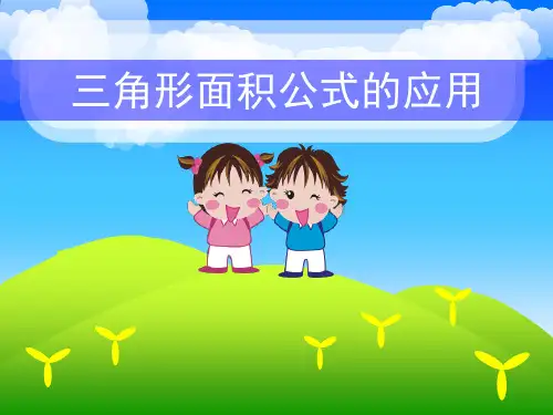 三角形面积公式的应用