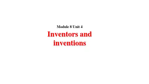 高中英语人教版(新课程标准)选修8【教学课件】Module8 Unit 4   (共34张PPT)