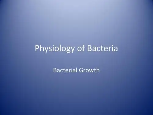 微生物生理英文Physiology of Bacteria