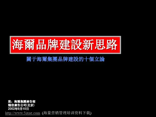 海尔品牌建设新思路 [自动保存的]