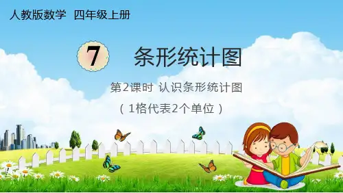 人教版四年级数学上册《7-2 认识条形统计图(1格代表2个单位)》课堂教学课件PPT小学公开课