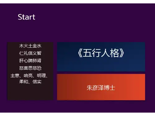 五行人格
