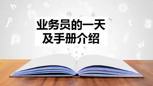 业务员的一天工作日志填写介绍现场实操40页