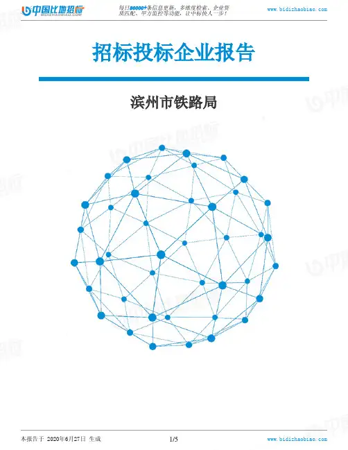 滨州市铁路局-招投标数据分析报告