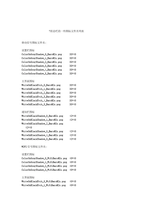 ios6状态栏文件说明
