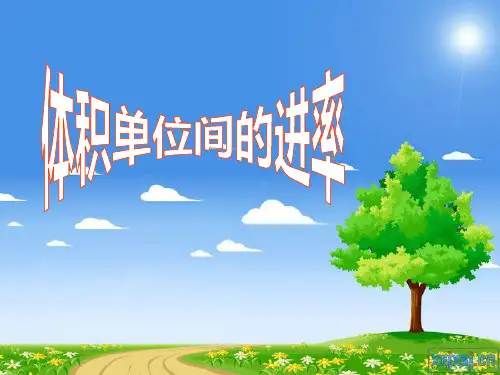 《体积单位间的进率》ppt课件
