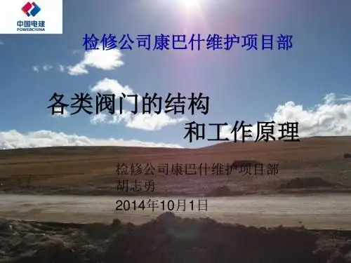 各类阀门的结构和工作原理