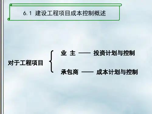 建设工程项目成本控制PPT189页