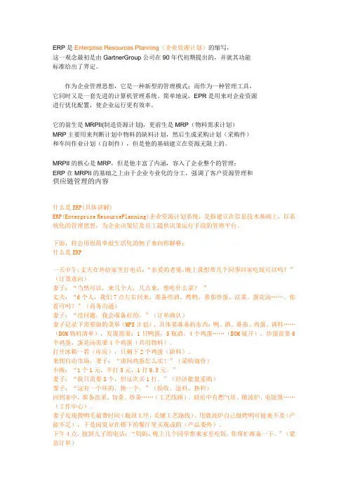 EPR(企业资源计划)