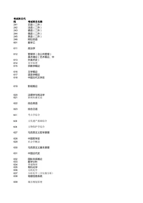 西北大学参考书目