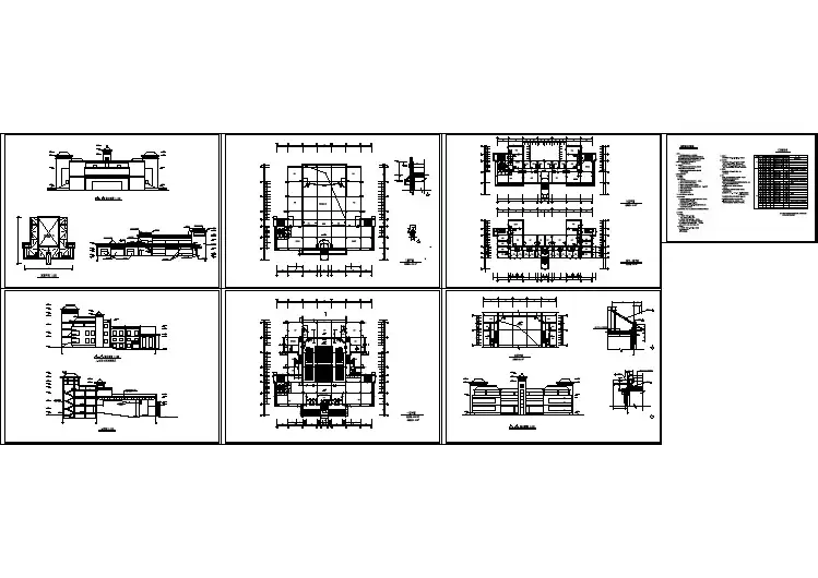 某学校艺术中心全套建筑平面CAD图