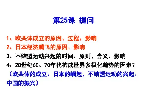 高一岳麓版必修一第26课屹立于世界民族之林——新中国外交课件(26张ppt)