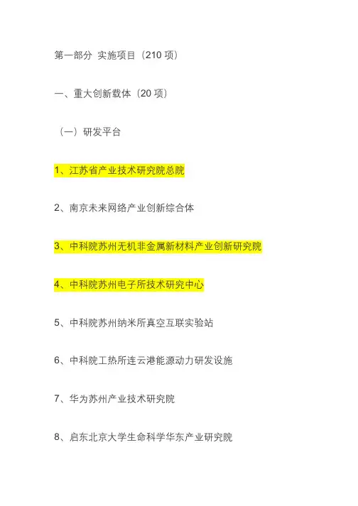 江苏2017年重大项目(210项).docx