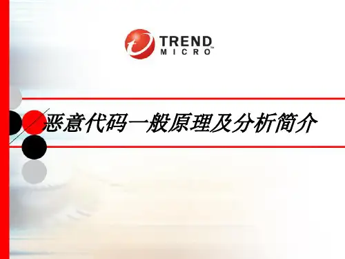 恶意代码一般原理及分析简介.