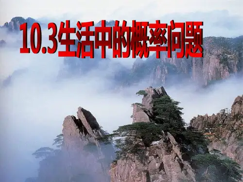 生活中的概率PPT教学课件