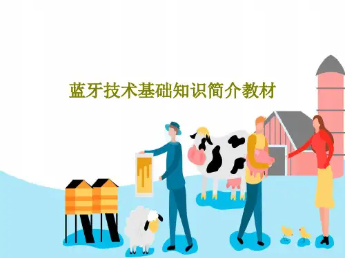 蓝牙技术基础知识简介教材35页PPT