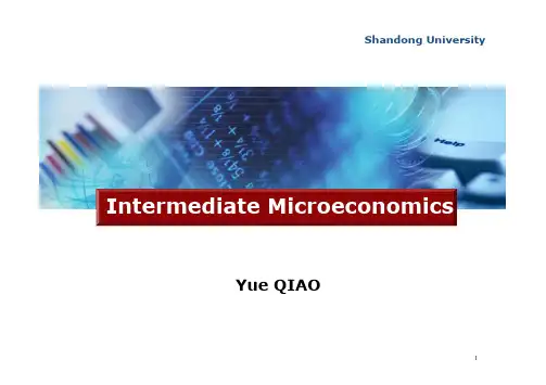 中级微观经济学【英文】Intertemporal Choice