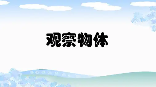 新人教版四年级数学下册《观察物体2》PPT