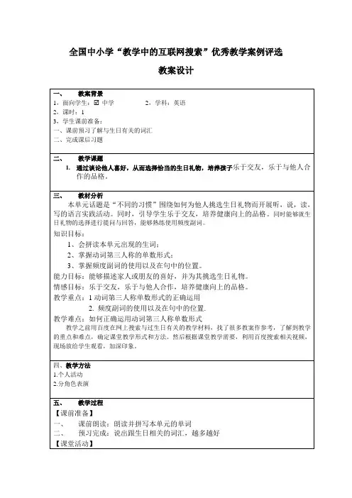外研版初一英语上module8unit1