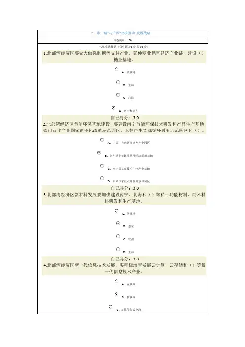 2015年公务员网络考试：一带一路 内容